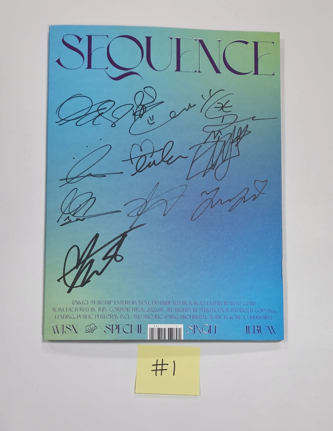 WJSN - Special Album "Sequence" - Hand Autographed(Signed) Promo Album - HALLYUSUPERSTORE