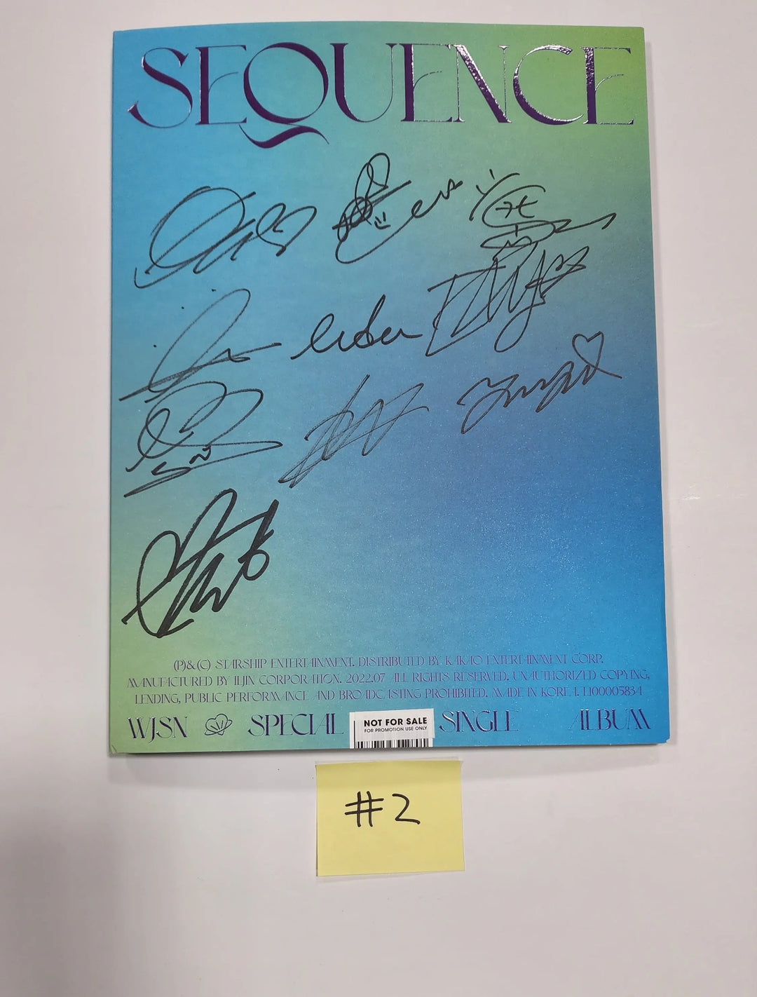 WJSN - Special Album "Sequence" - Hand Autographed(Signed) Promo Album - HALLYUSUPERSTORE
