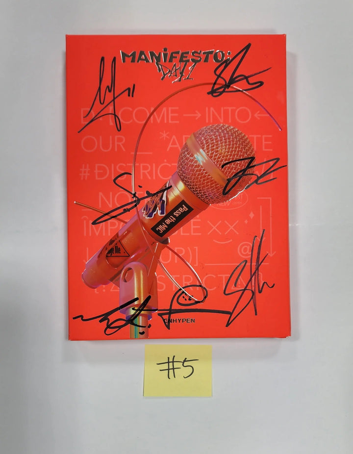 ENHYPEN “MANIFESTO : DAY 1” - Hand Autographed(Signed) Promo Album - HALLYUSUPERSTORE