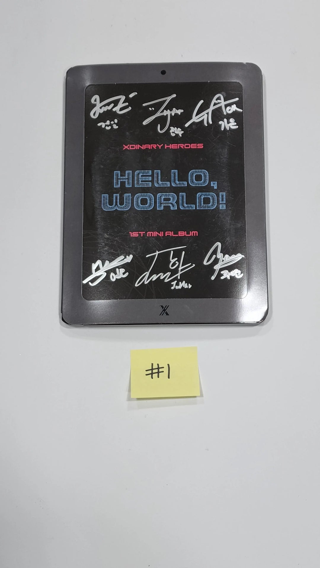 Xdinary "Hello, world!" - Hand Autographed(Signed) Promo Album - HALLYUSUPERSTORE