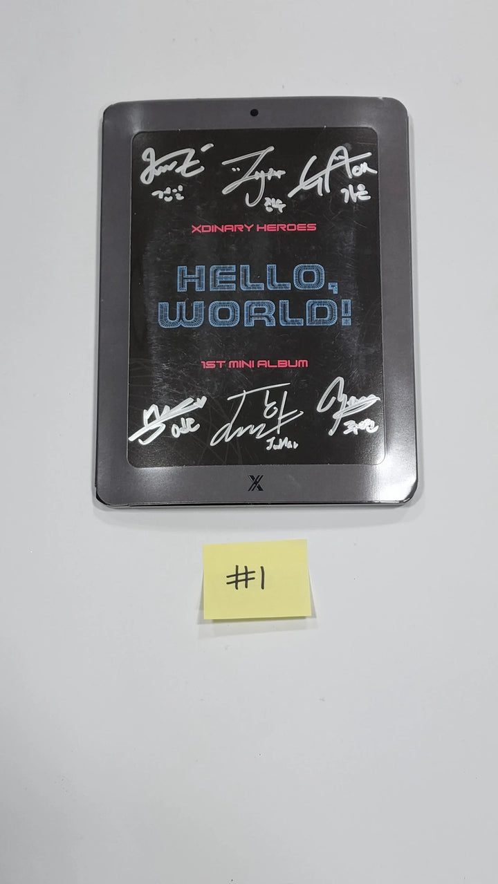 Xdinary "Hello, world!" - Hand Autographed(Signed) Promo Album - HALLYUSUPERSTORE