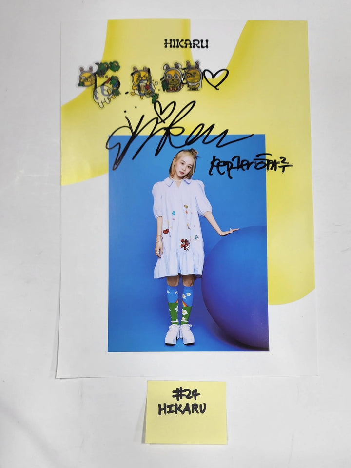 Kep1er - A Cut Page From Fansign Event Albums - HALLYUSUPERSTORE