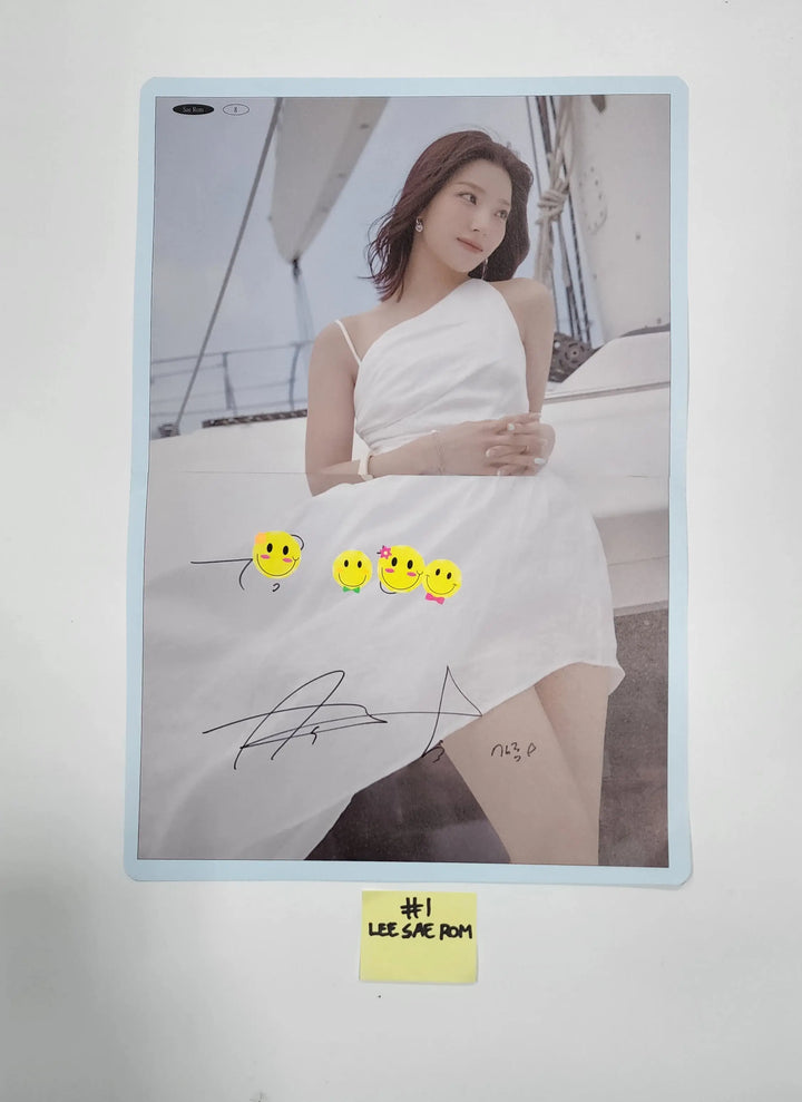 Fromis_9 - A Cut Page From Fansign Event Albums - HALLYUSUPERSTORE