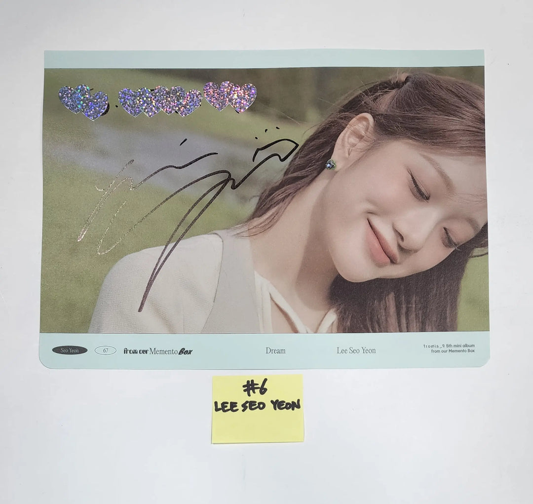 Fromis_9 - A Cut Page From Fansign Event Albums - HALLYUSUPERSTORE