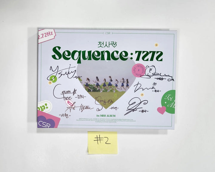 CSR - 1st Mini Album "Sequence : 7272" - Hand Autographed(Signed) Promo Album - HALLYUSUPERSTORE