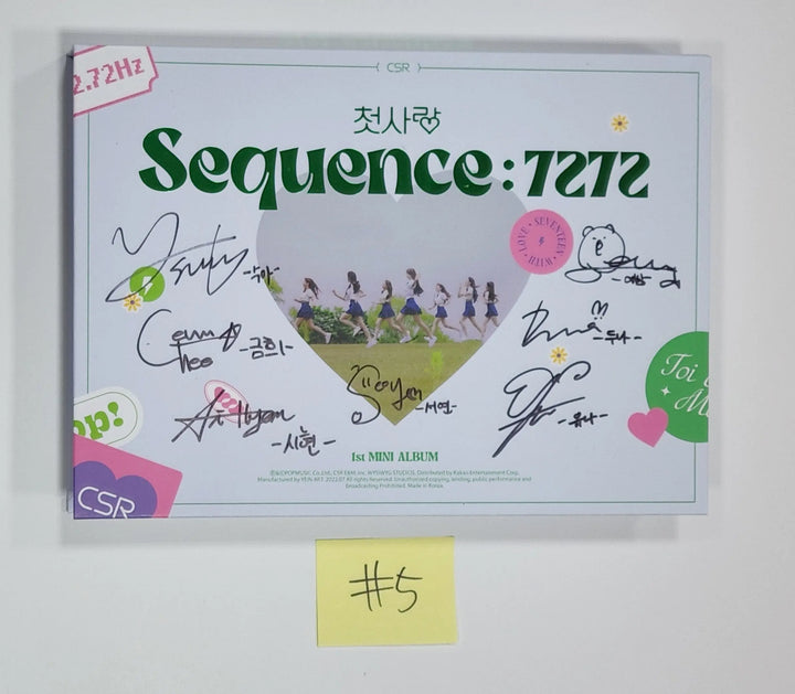 CSR - 1st Mini Album "Sequence : 7272" - Hand Autographed(Signed) Promo Album - HALLYUSUPERSTORE