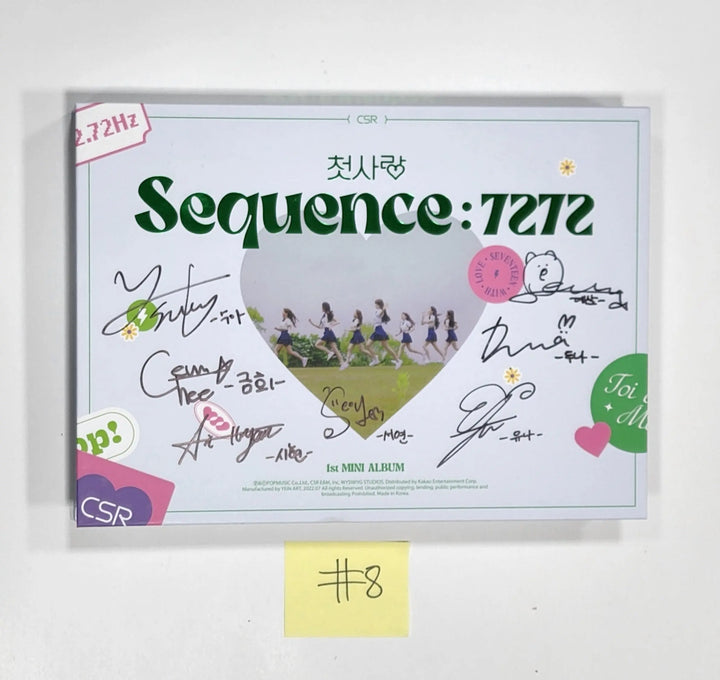 CSR - 1st Mini Album "Sequence : 7272" - Hand Autographed(Signed) Promo Album - HALLYUSUPERSTORE