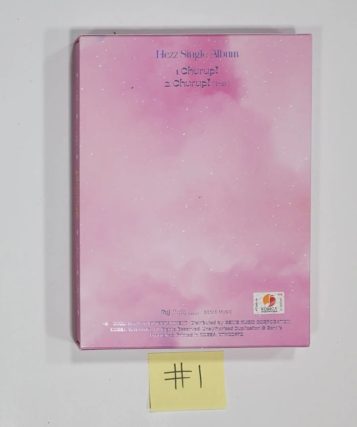 Hezz - 1st Single Album "Churup" - Hand Autographed(Signed) Album - HALLYUSUPERSTORE