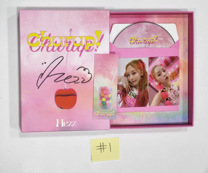 Hezz - 1st Single Album "Churup" - Hand Autographed(Signed) Album - HALLYUSUPERSTORE