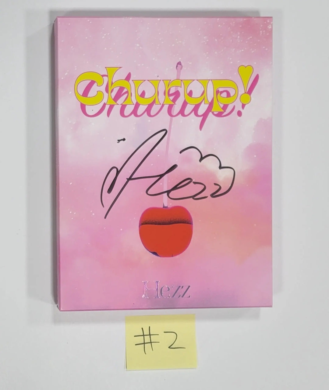 Hezz - 1st Single Album "Churup" - Hand Autographed(Signed) Album - HALLYUSUPERSTORE