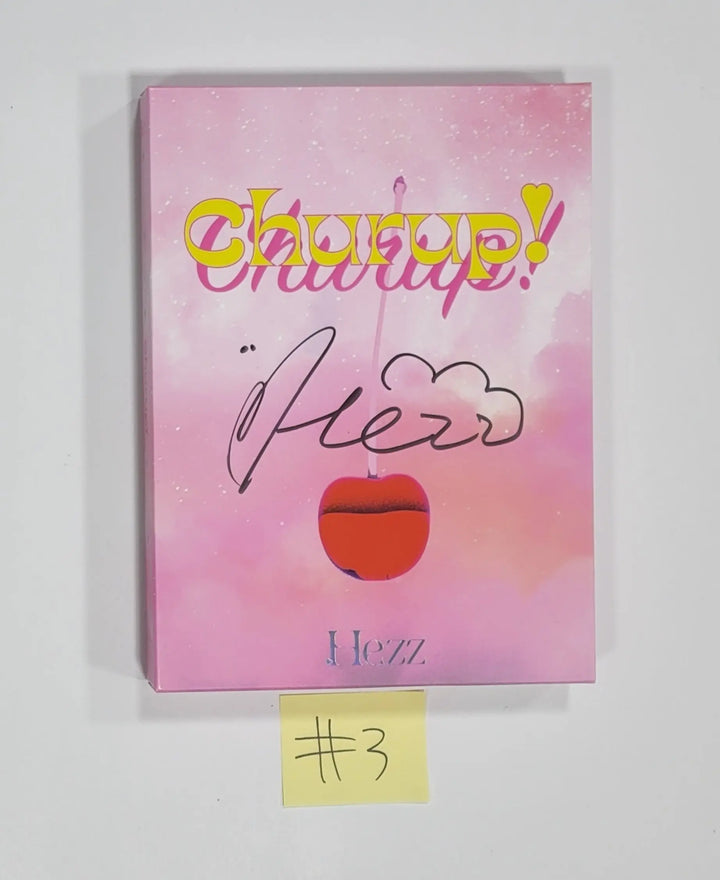 Hezz - 1st Single Album "Churup" - Hand Autographed(Signed) Album - HALLYUSUPERSTORE