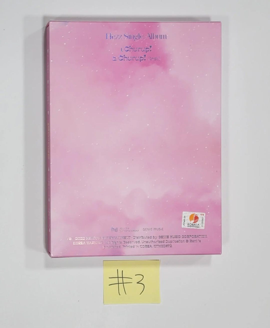 Hezz - 1st Single Album "Churup" - Hand Autographed(Signed) Album - HALLYUSUPERSTORE