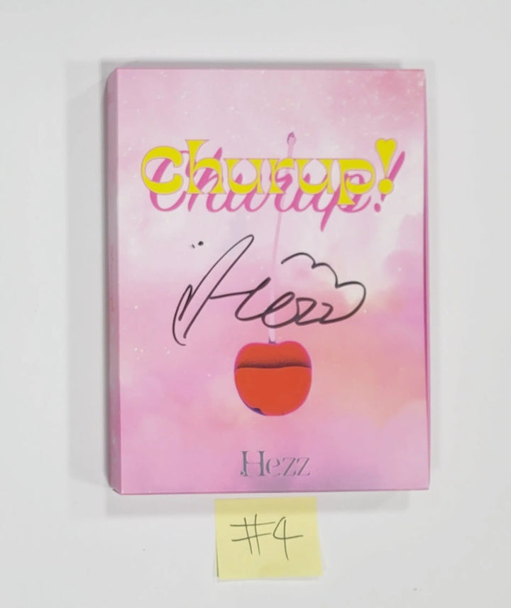 Hezz - 1st Single Album "Churup" - Hand Autographed(Signed) Album - HALLYUSUPERSTORE