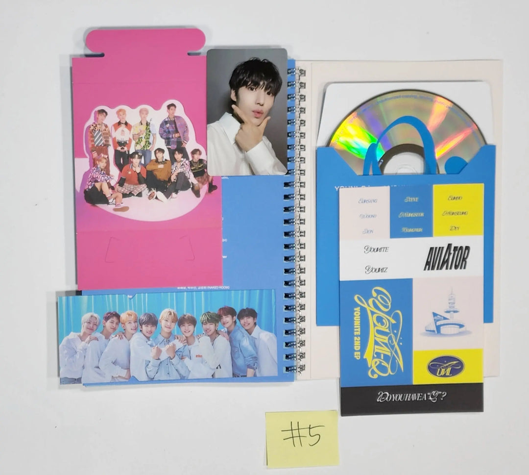 Younite - 2nd Mini Album "YOUNI-Q" - Hand Autographed(Signed) Promo Album - HALLYUSUPERSTORE