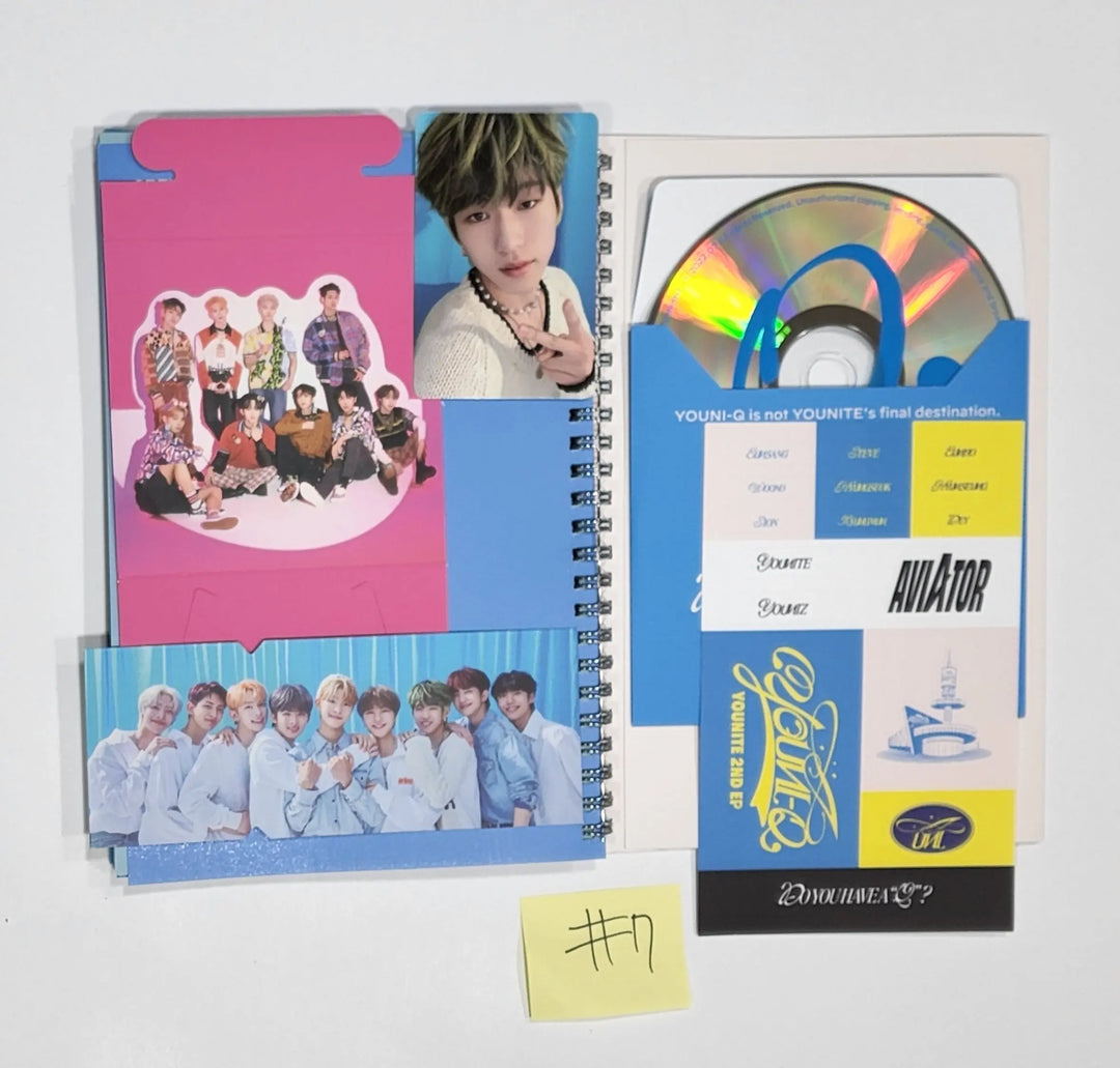 Younite - 2nd Mini Album "YOUNI-Q" - Hand Autographed(Signed) Promo Album - HALLYUSUPERSTORE