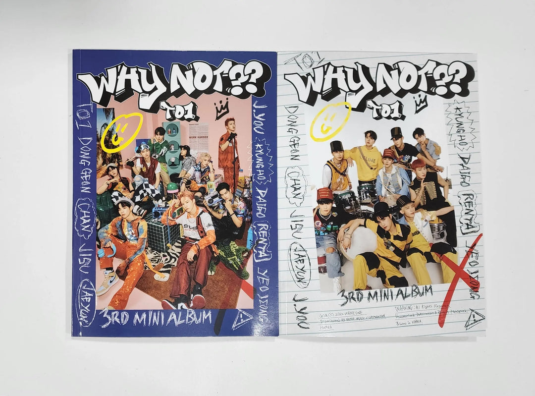 To1 - 3rd Mini Album "Why Not??" - Hand Autographed(Signed) Promo Album - HALLYUSUPERSTORE
