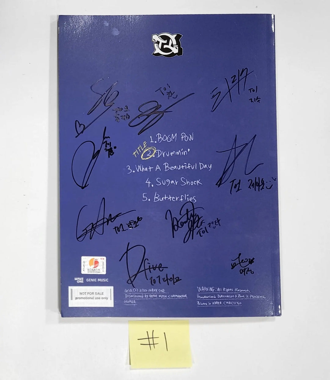 To1 - 3rd Mini Album "Why Not??" - Hand Autographed(Signed) Promo Album - HALLYUSUPERSTORE
