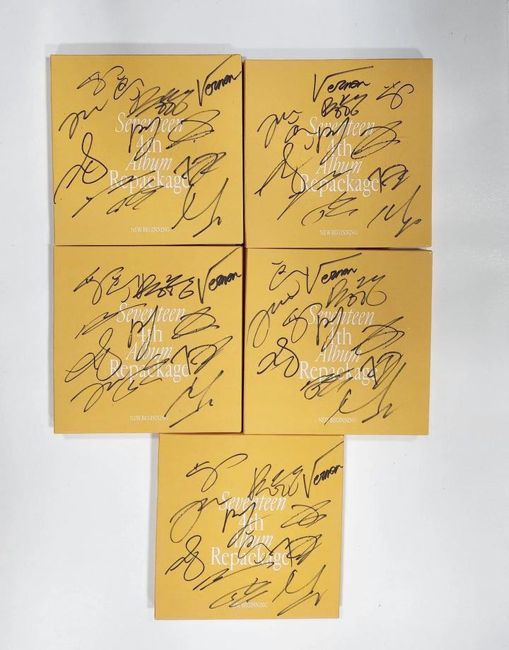Seventeen 4th Album Repackage "SECTOR 17" - Hand Autographed(Signed) Promo Album - HALLYUSUPERSTORE