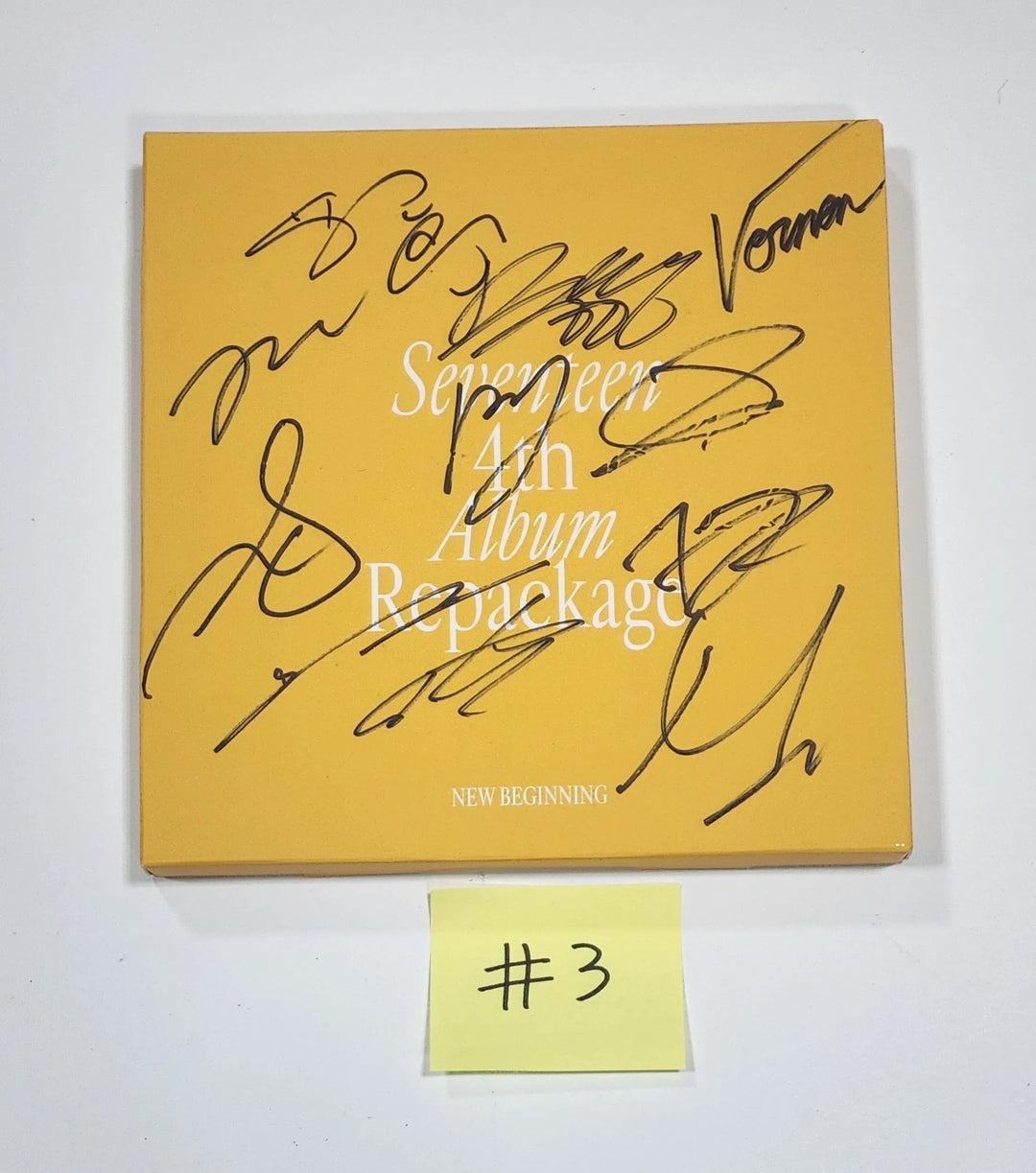 Seventeen 4th Album Repackage "SECTOR 17" - Hand Autographed(Signed) Promo Album - HALLYUSUPERSTORE