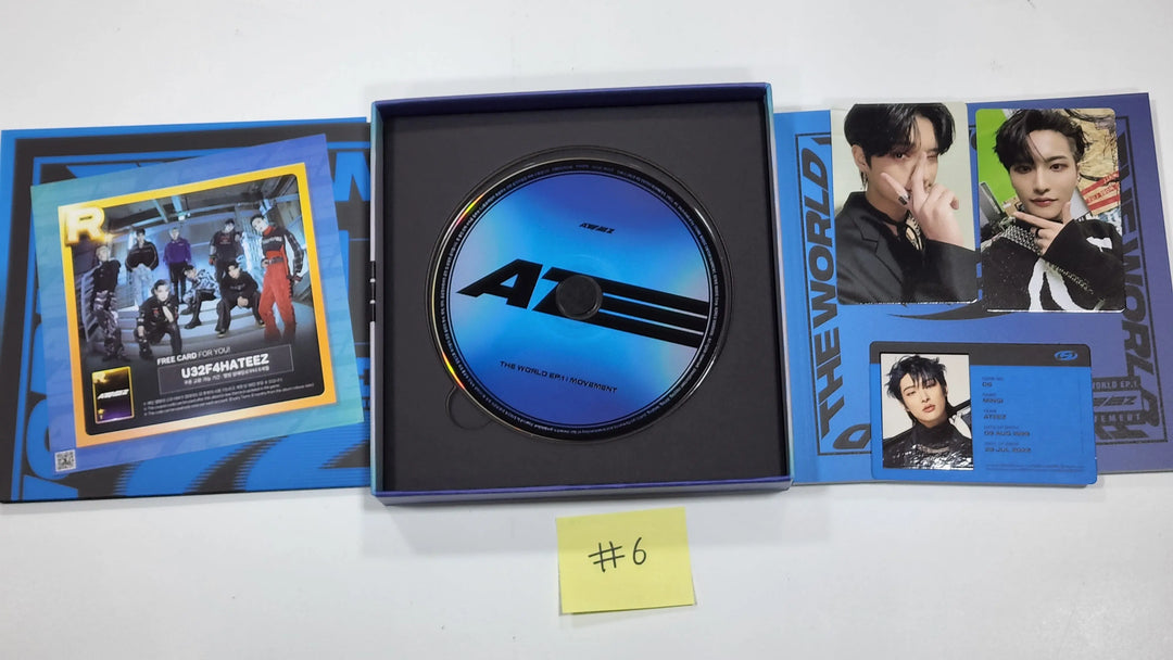 Ateez - 8th Mini album "World EP.1 - Movement" - Hand Autographed(Signed) Promo Album - HALLYUSUPERSTORE