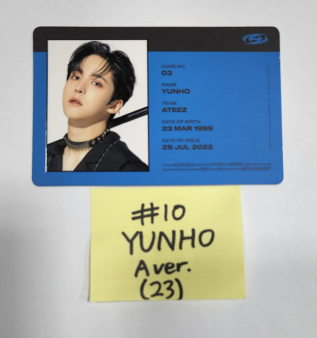 Ateez "The World Ep.1 - MOVEMENT" - Official Photocard (Yun Ho &amp; Yeo Sang) - HALLYUSUPERSTORE