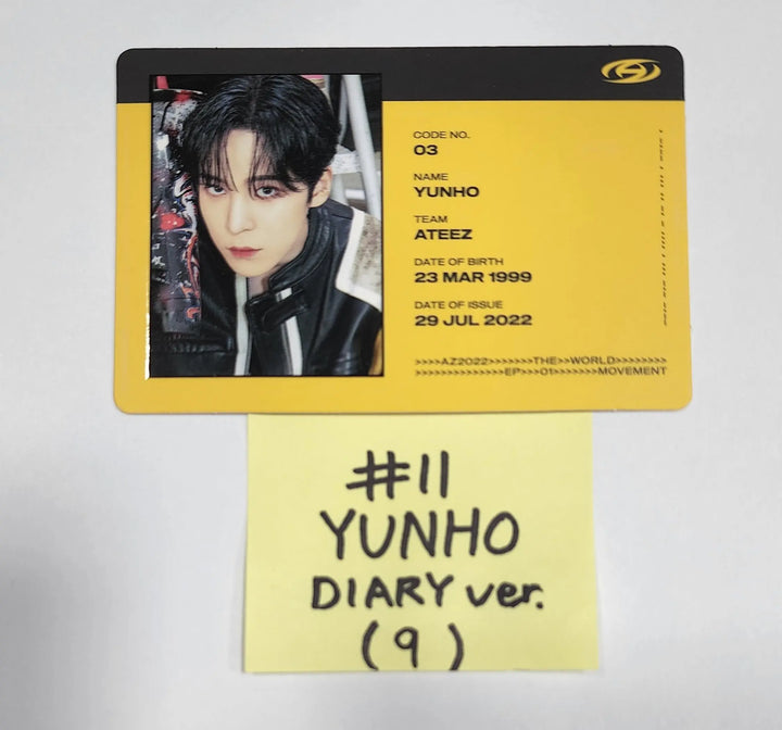 Ateez "The World Ep.1 - MOVEMENT" - Official Photocard (Yun Ho &amp; Yeo Sang) - HALLYUSUPERSTORE