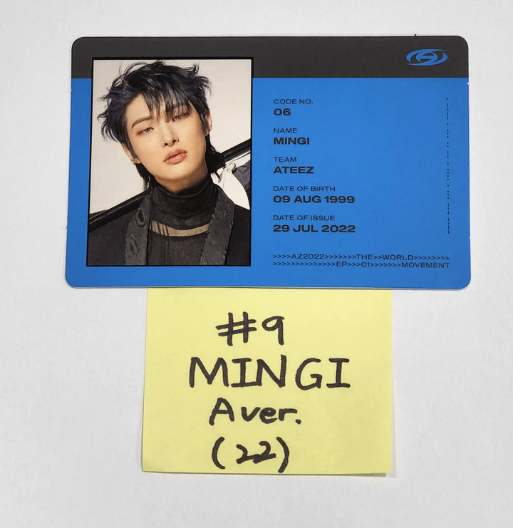 Ateez "The World Ep.1 - MOVEMENT" - Official Photocard (San &amp; Mingi) - HALLYUSUPERSTORE