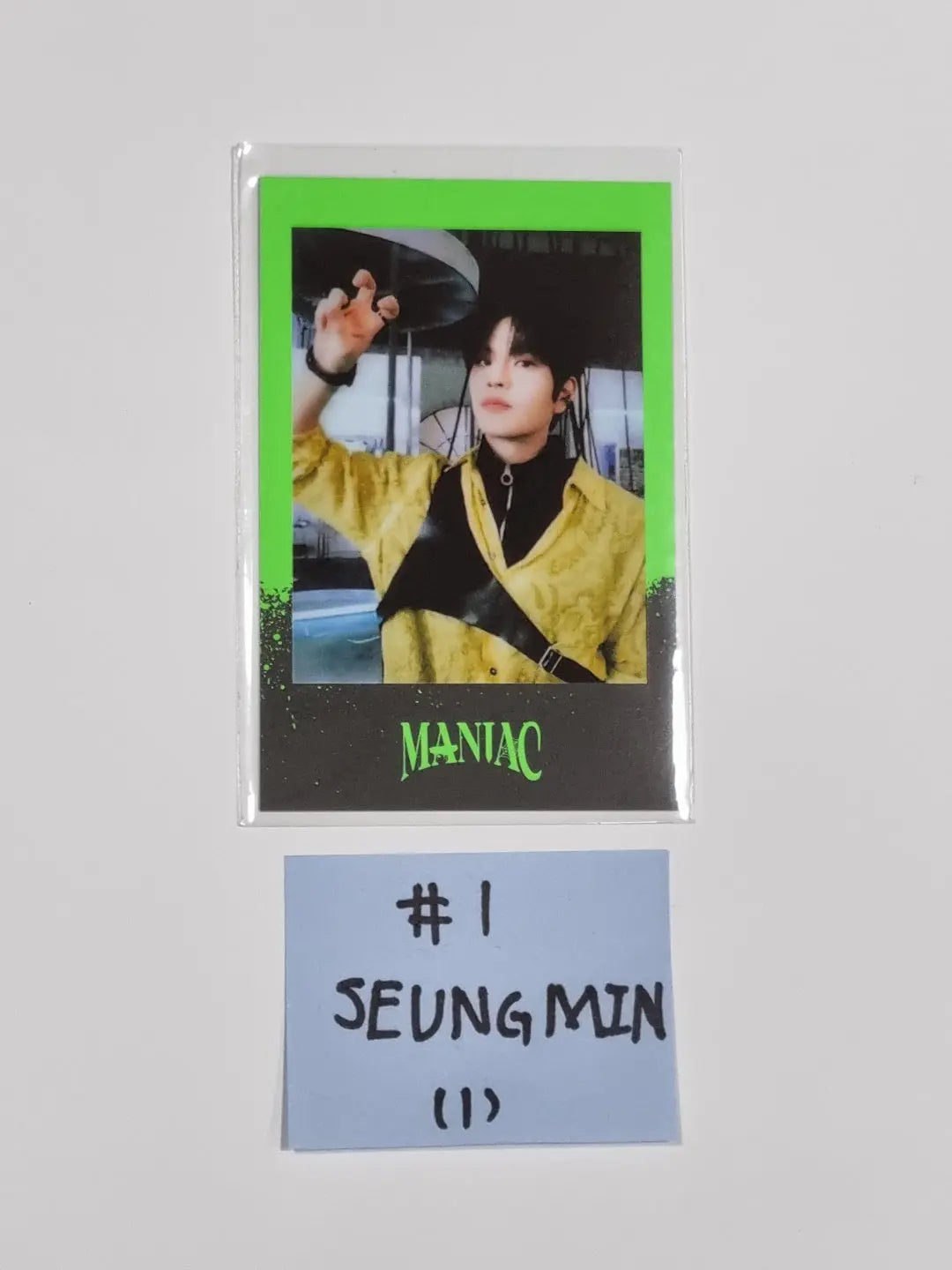 Stray Kids - 2nd World Tour merch [MANIAC] IN SEOUL Pre-order Benefit Polaroid Type Photocard - HALLYUSUPERSTORE