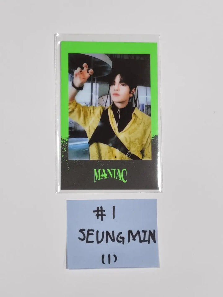 Stray Kids - 2nd World Tour merch [MANIAC] IN SEOUL Pre-order Benefit Polaroid Type Photocard - HALLYUSUPERSTORE