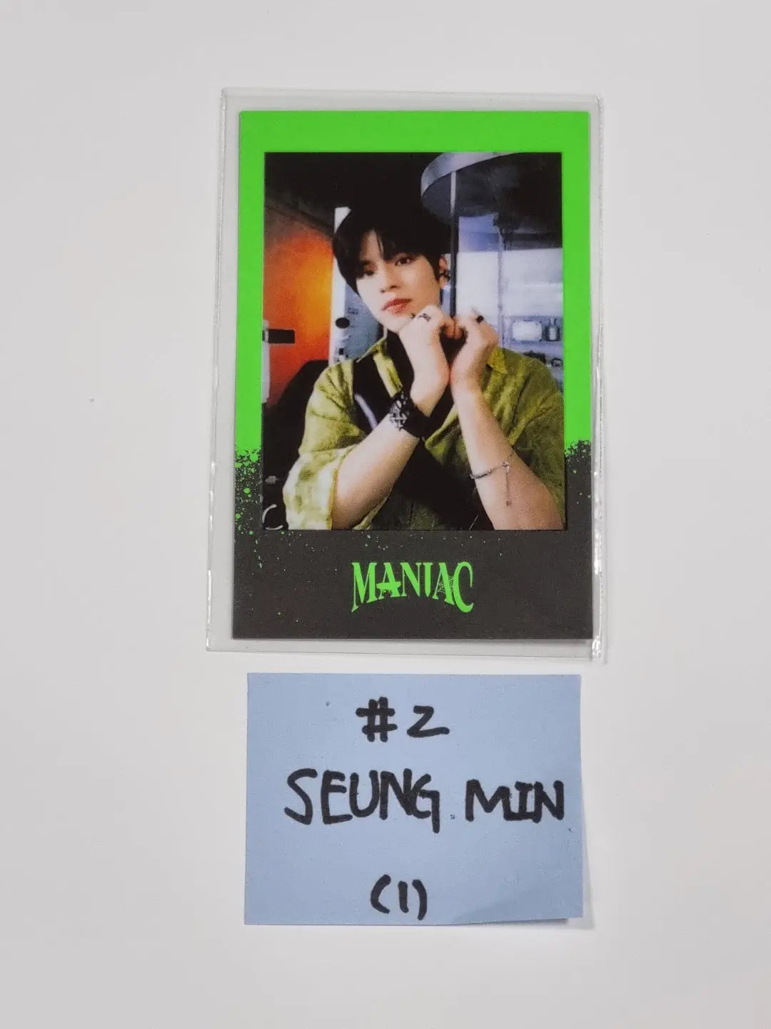 Stray Kids - 2nd World Tour merch [MANIAC] IN SEOUL Pre-order Benefit Polaroid Type Photocard - HALLYUSUPERSTORE