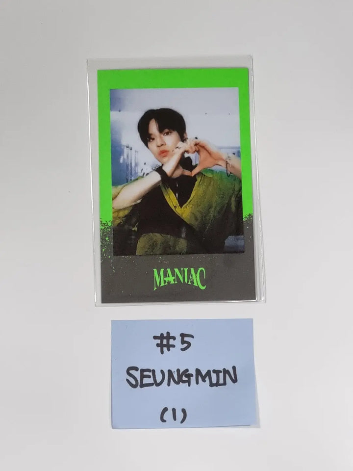 Stray Kids - 2nd World Tour merch [MANIAC] IN SEOUL Pre-order Benefit Polaroid Type Photocard [Updated 8/17] - HALLYUSUPERSTORE