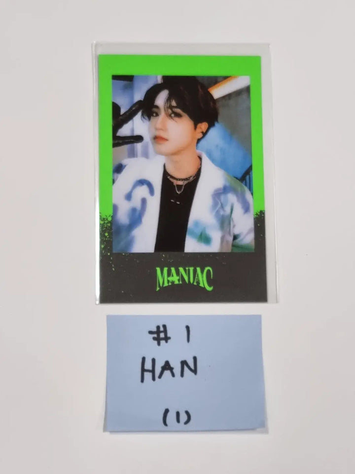 Stray Kids - 2nd World Tour merch [MANIAC] IN SEOUL Pre-order Benefit Polaroid Type Photocard - HALLYUSUPERSTORE