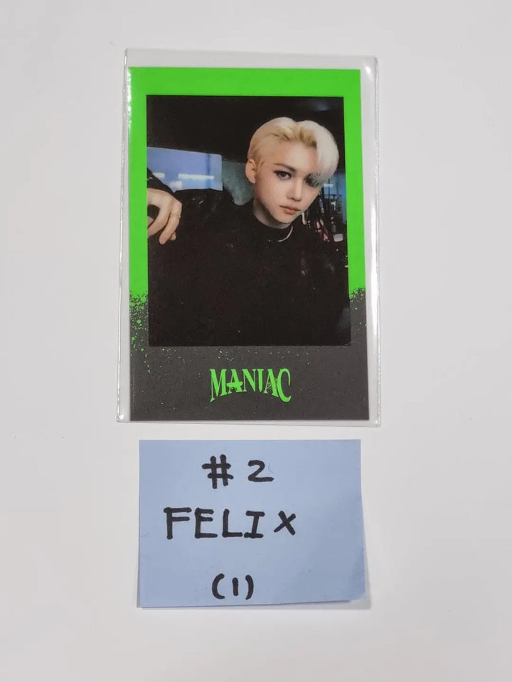 Stray Kids - 2nd World Tour merch [MANIAC] IN SEOUL Pre-order Benefit Polaroid Type Photocard - HALLYUSUPERSTORE
