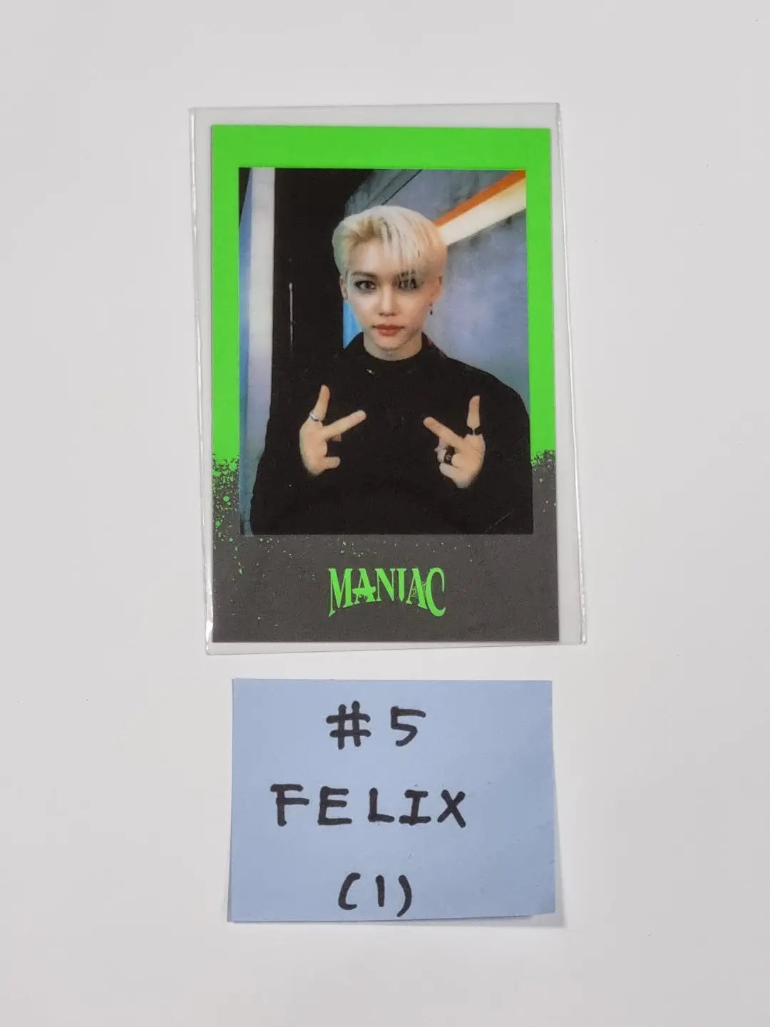Stray Kids - 2nd World Tour merch [MANIAC] IN SEOUL Pre-order Benefit Polaroid Type Photocard - HALLYUSUPERSTORE