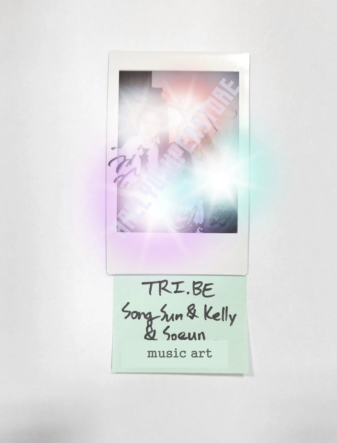 (Song Sun & Kelly & Soeun) of Tri.Be "LEVIOSA" - Hand Autographed(Signed) Polaroid - HALLYUSUPERSTORE