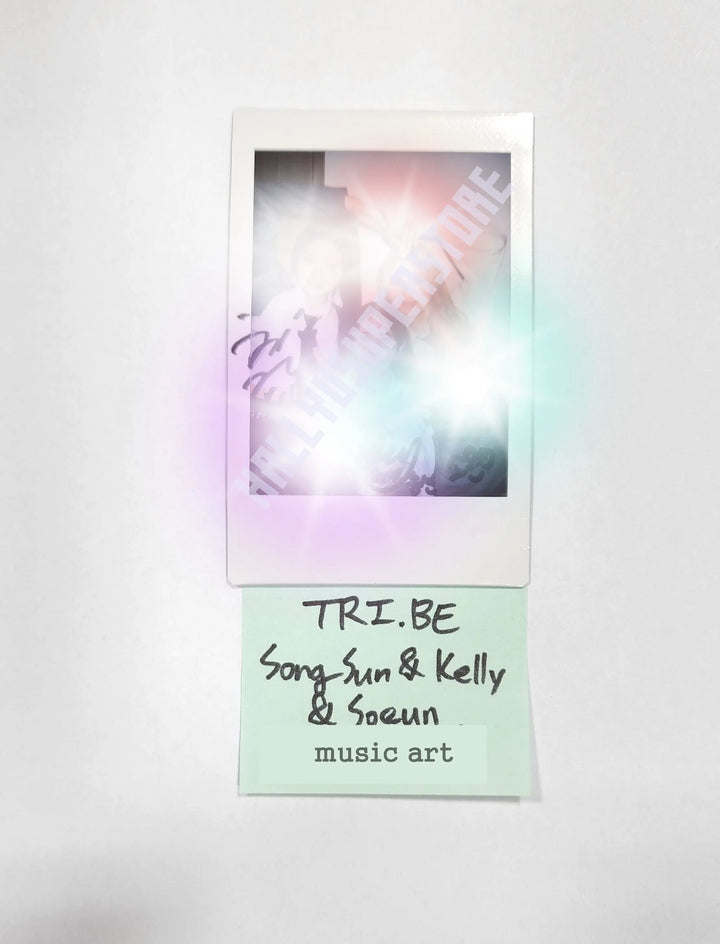 (Song Sun &amp; Kelly &amp; Soeun) of Tri.Be "LEVIOSA" - Hand Autographed(Signed) Polaroid - HALLYUSUPERSTORE
