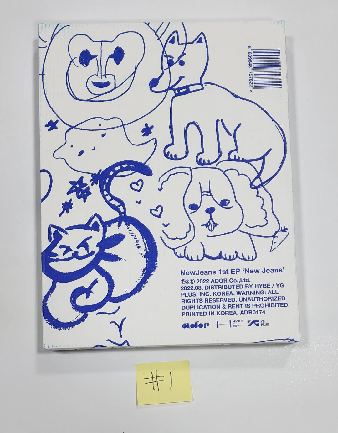 NewJeans "New Jeans" Bluebook Ver - Hand Autographed(Signed) Promo Album - HALLYUSUPERSTORE