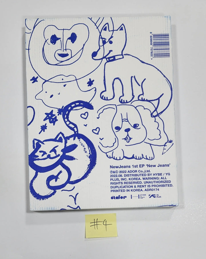 NewJeans "New Jeans" Bluebook Ver - Hand Autographed(Signed) Promo Album - HALLYUSUPERSTORE