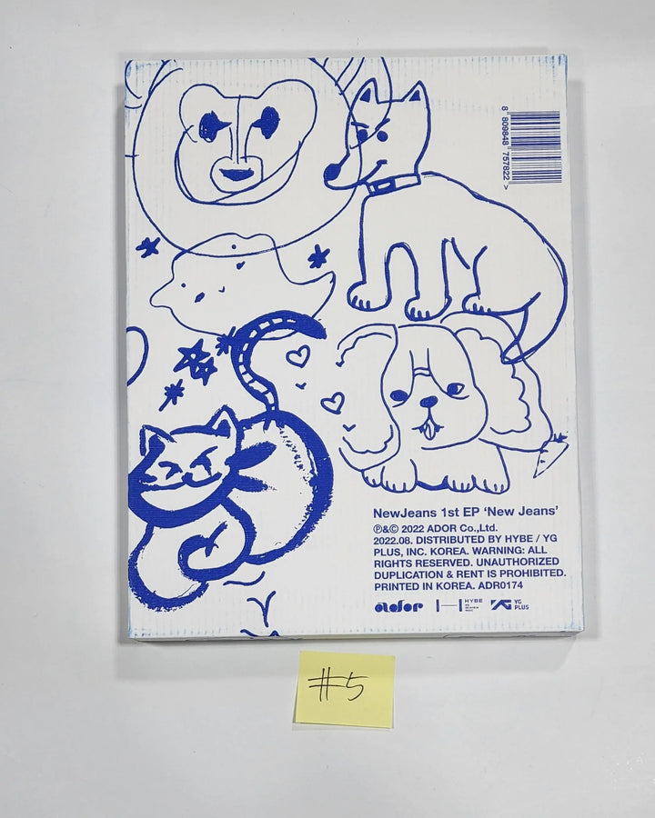 NewJeans "New Jeans" Bluebook Ver - Hand Autographed(Signed) Promo Album - HALLYUSUPERSTORE