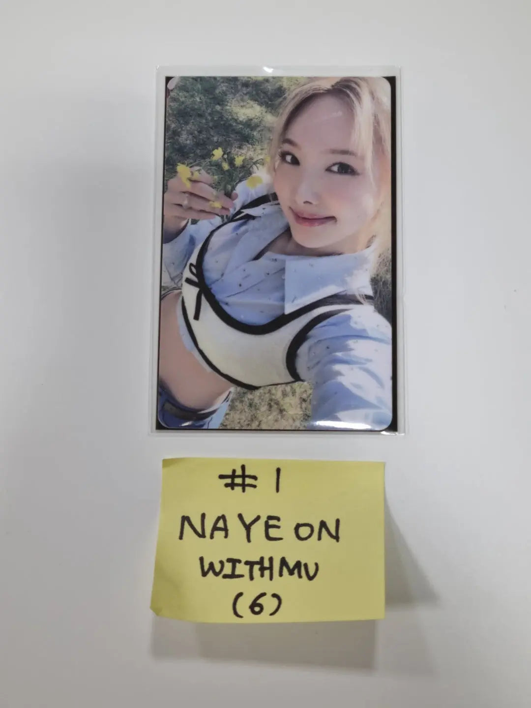 Twice "BETWEEN 1&amp;2" 11th Mini Album - Withmuu Lucky Draw Event PVC Photocard - HALLYUSUPERSTORE
