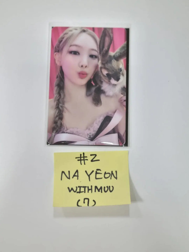 Twice "BETWEEN 1&amp;2" 11th Mini Album - Withmuu Lucky Draw Event PVC Photocard - HALLYUSUPERSTORE