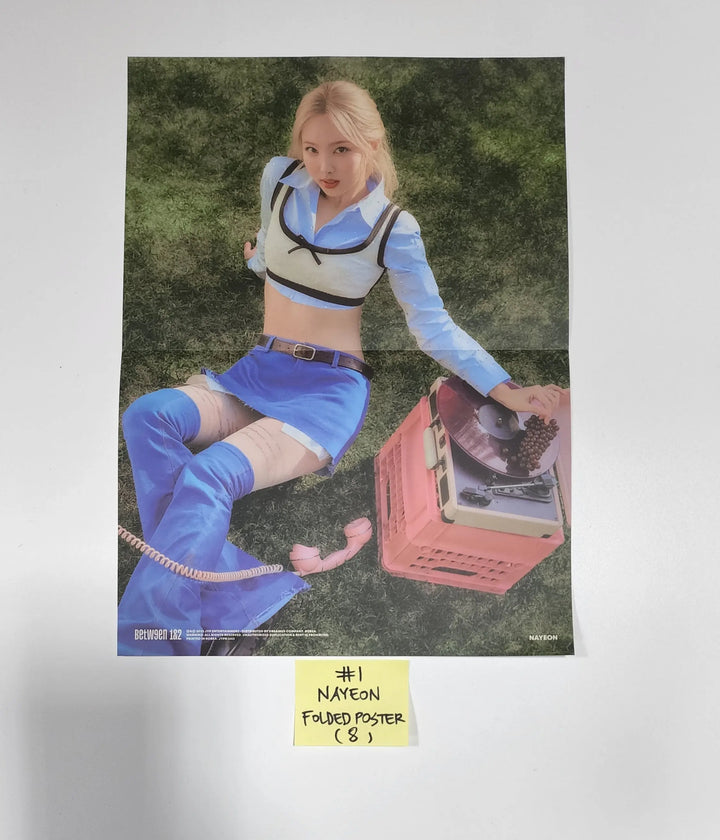 Twice "BETWEEN 1&amp;2" 11th Mini Album - Official Polaroid Photocard, Crosscode Postcard, Film Photo Sticker - HALLYUSUPERSTORE