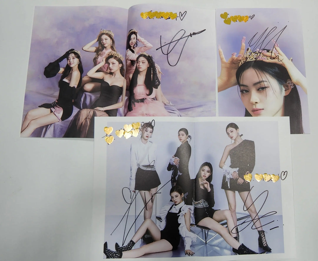 ITZY "CHECKMATE" - A Cut Page From Fansign Event Album - HALLYUSUPERSTORE