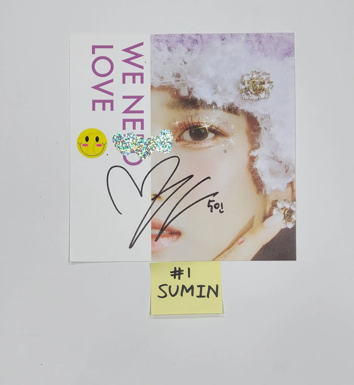 StayC "We Need Love" - A Cut Page From Fansign Event Album - HALLYUSUPERSTORE