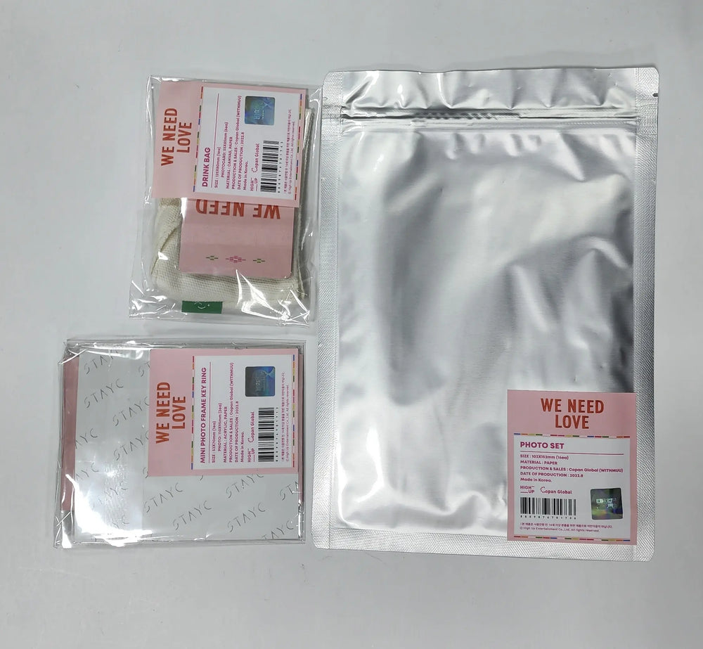 StayC - Official MD [Mini Photo Frame Key Ring, Photo Set, Drink Bag] - HALLYUSUPERSTORE