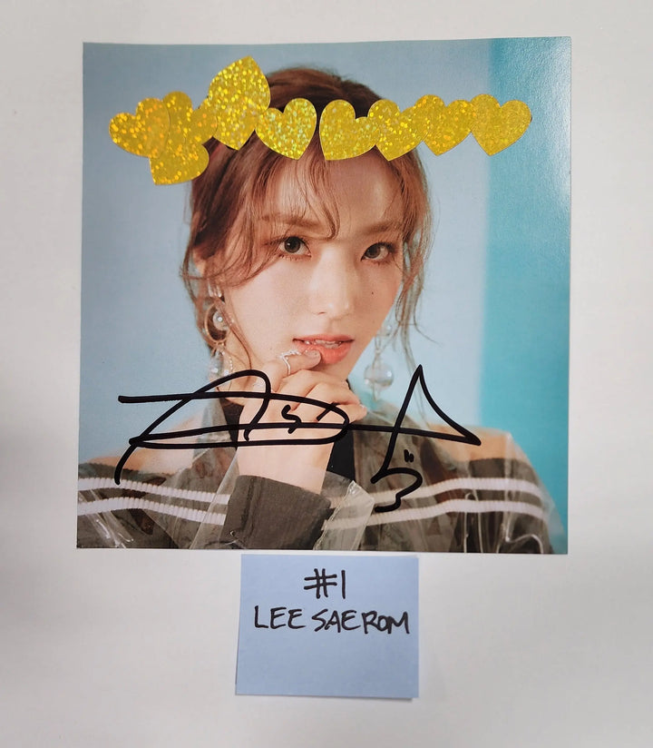 Fromis_9 "LOVE BOMB" - A Cut Page From Fansign Event Album - HALLYUSUPERSTORE