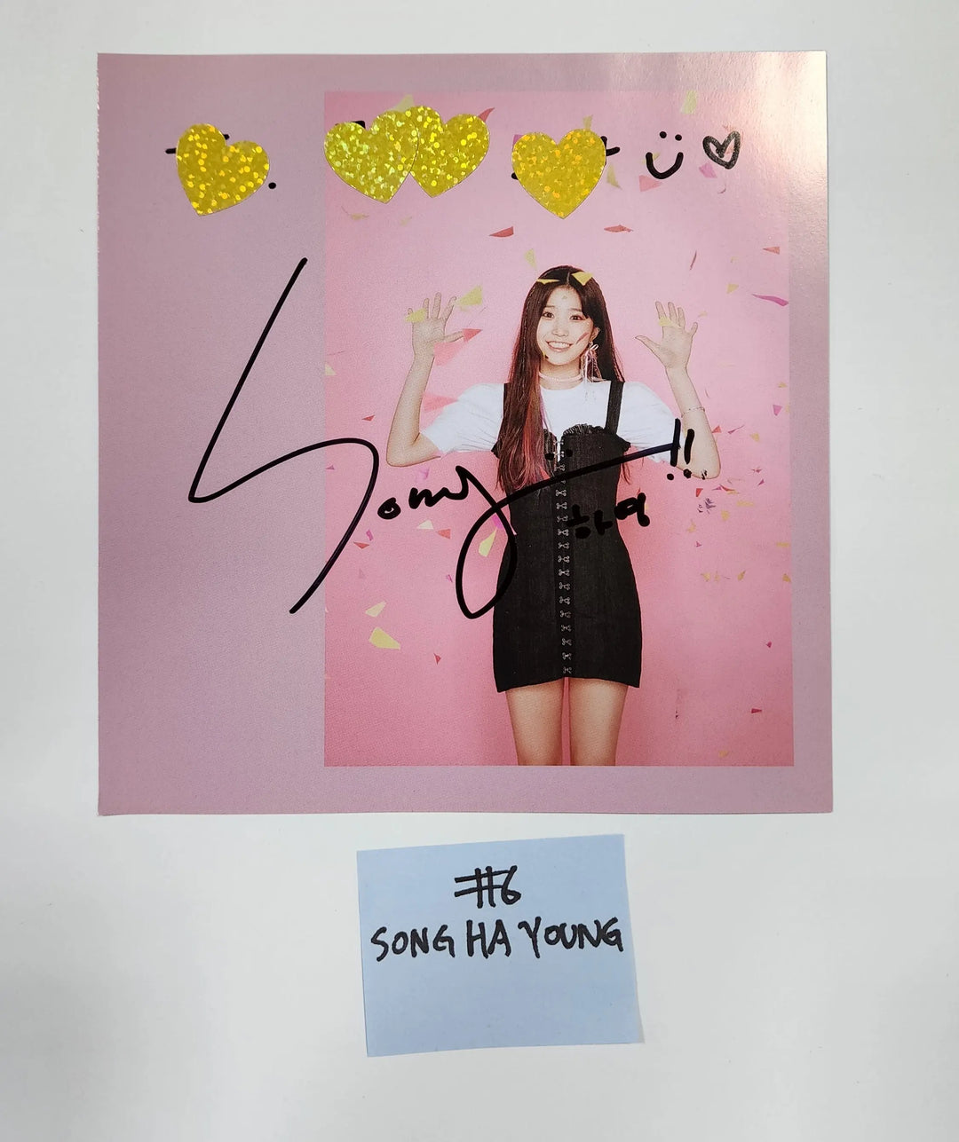 Fromis_9 "LOVE BOMB" - A Cut Page From Fansign Event Album - HALLYUSUPERSTORE