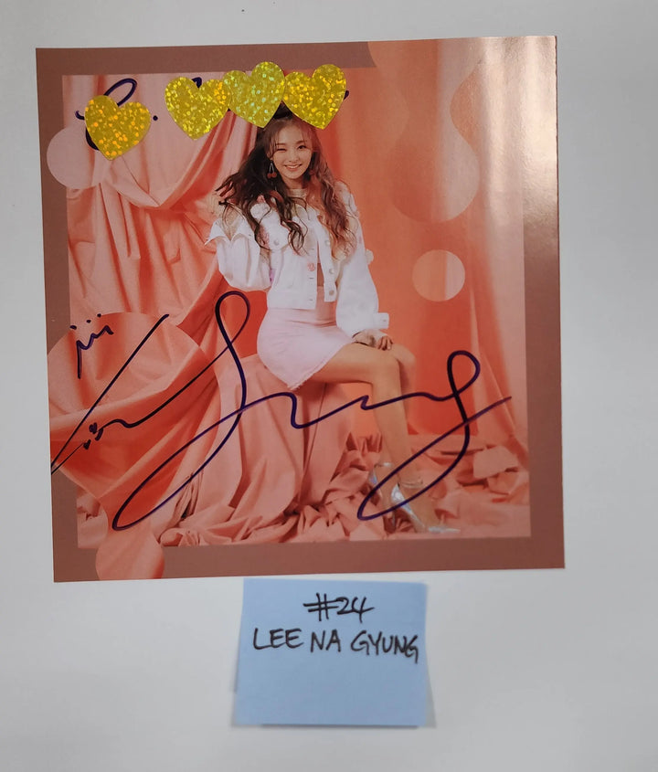 Fromis_9 "LOVE BOMB" - A Cut Page From Fansign Event Album - HALLYUSUPERSTORE
