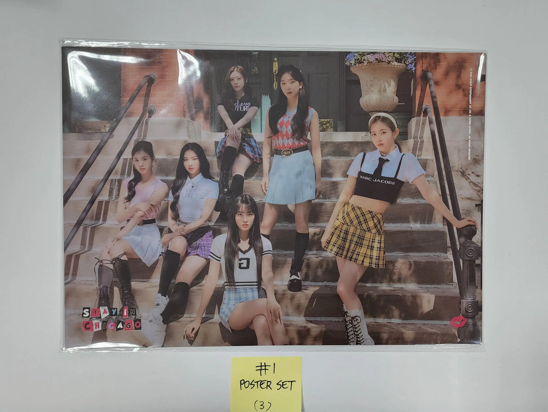 StayC "Stay in Chicago" POP-UP Store - Official MD [Poster Set, T-shirt, Wallet, Diary Deco Set,Photo Frame Photocard Set, Magnet Set] - HALLYUSUPERSTORE