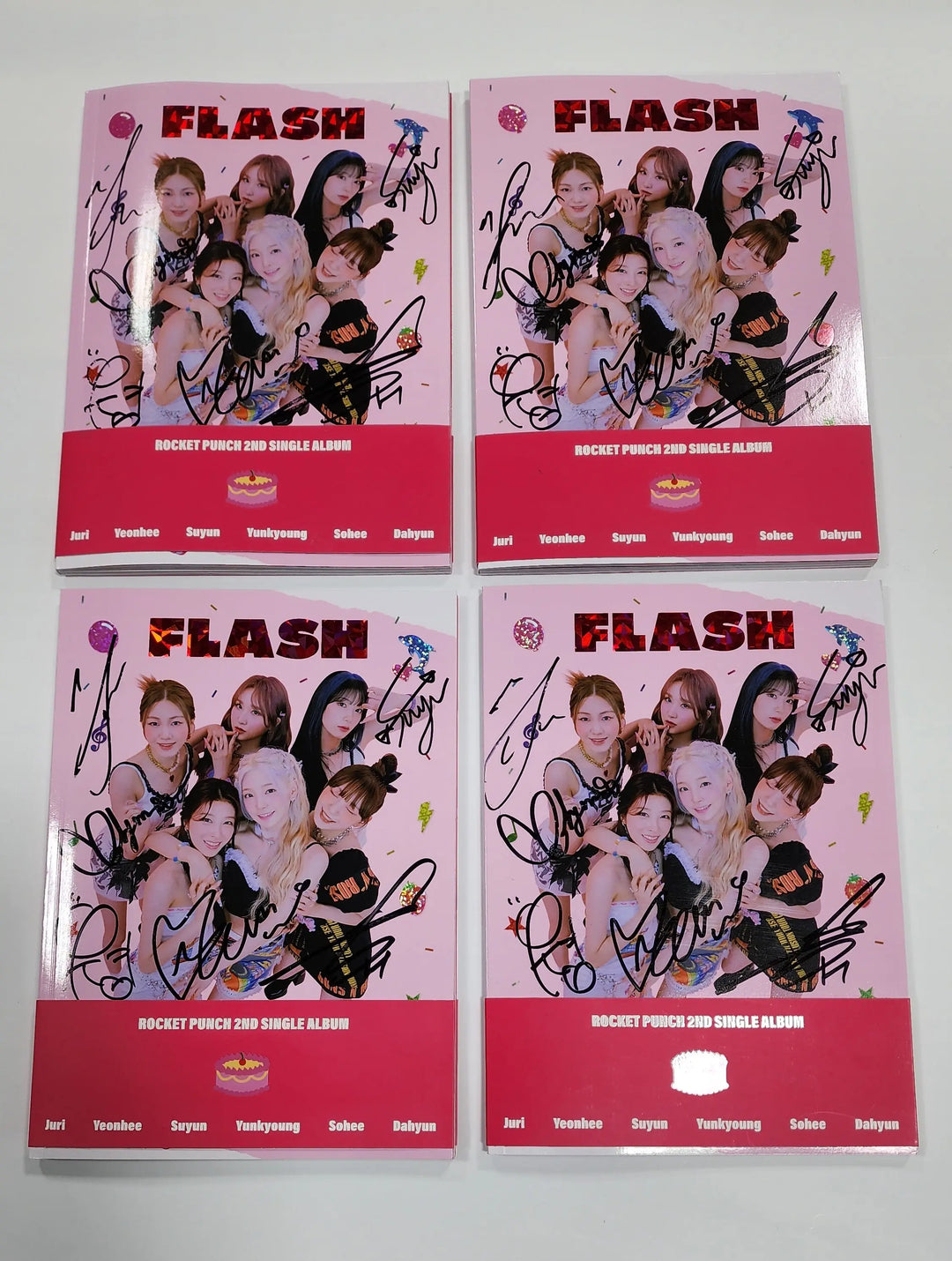 Rocket Punch "FLASH" - Hand Autographed (Signed) Promo Album - HALLYUSUPERSTORE